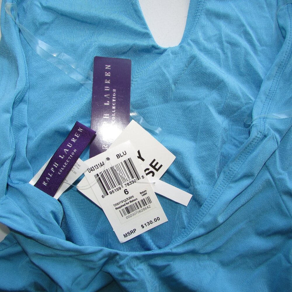 RALPH LAUREN Purple Label Low V-Front 1 Piece Swimsuit - NEW - Picture 8 of 11